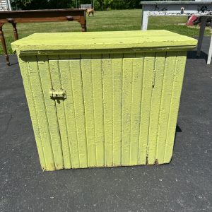 eac71b43-7510-46e3-a0e6-a3b6f0ce2d1f_LP.jpg Antique Primitive Wooden Yellow Green Storage Cabinet Cupboard
