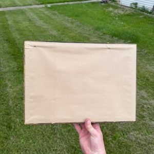 Vintage Black Thick Wood Woven Rope Pattern Art Picture Frame