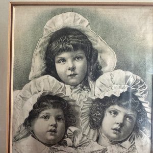 Antique 1800s Victorian Hood's Sarsaparilla Advertising Framed Sign "Our Mother's Took..."