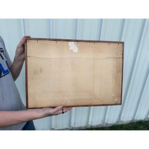 Original Sleepy Eye Flour Paper Litho Framed Sign Advertising Native American