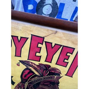 Original Sleepy Eye Flour Paper Litho Framed Sign Advertising Native American