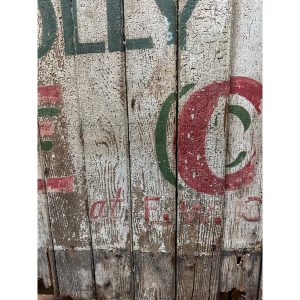 fe07e1de-ebc3-4169-8821-15c85673f4bd_LP.jpg Antique Early 1900s Holly Dairy Ice Cream Painted Wooden Trade Sign Soda Store