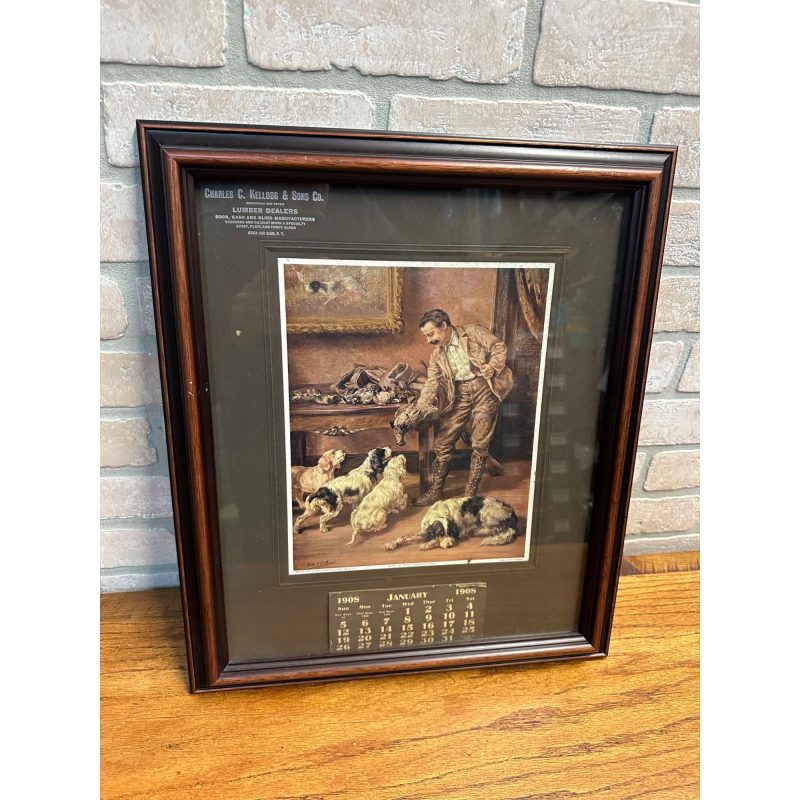 fjNmWBrX_0.jpg Vintage 1908 Charles Kellogg Lumber NY Advertising Litho Calendar Osthaus