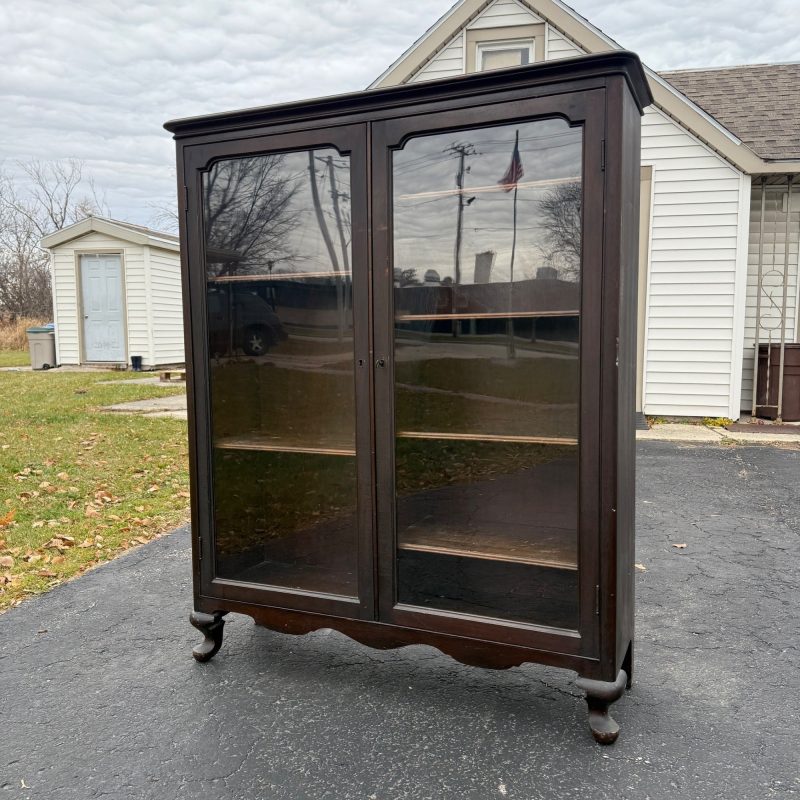 Antique Wooden Book Case / Display Case