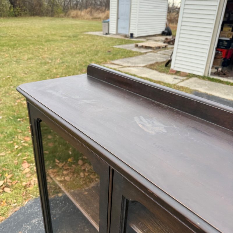 Antique Wooden Book Case / Display Case