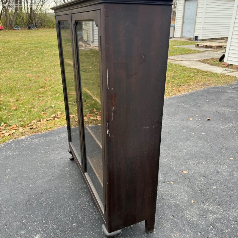 Antique Wooden Book Case / Display Case