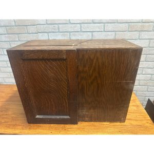 iJEnYsQundefined_11.jpg Vintage Early 1900s Tiger Oak Tabletop Desk Organizer 5-Drawer File Cabinet