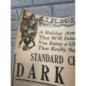 iuXmjb60_1.jpg 1912 - STANDARD BREWING CO. - SCRANTON PA - CHRISTMAS DARK BEER - PAPER AD