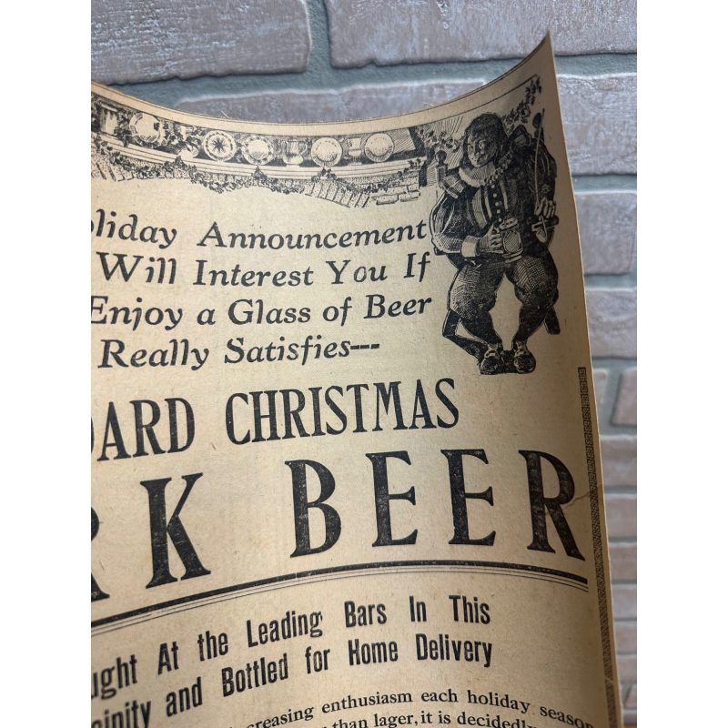 iuXmjb60_2.jpg 1912 - STANDARD BREWING CO. - SCRANTON PA - CHRISTMAS DARK BEER - PAPER AD