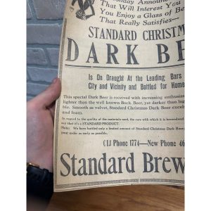 iuXmjb60_5.jpg 1912 - STANDARD BREWING CO. - SCRANTON PA - CHRISTMAS DARK BEER - PAPER AD