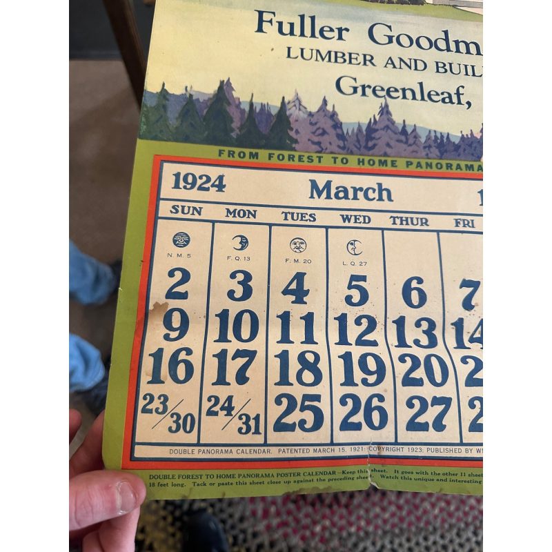 l8F2undefined8g4_1.jpg Vintage Fuller Goodman Lumber (Oshkosh Wis) Advertising Calendar Sign Farm Litho