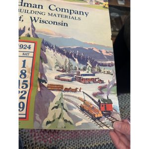 l8F2undefined8g4_3.jpg Vintage Fuller Goodman Lumber (Oshkosh Wis) Advertising Calendar Sign Farm Litho