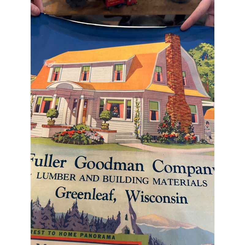 l8F2undefined8g4_5.jpg Vintage Fuller Goodman Lumber (Oshkosh Wis) Advertising Calendar Sign Farm Litho