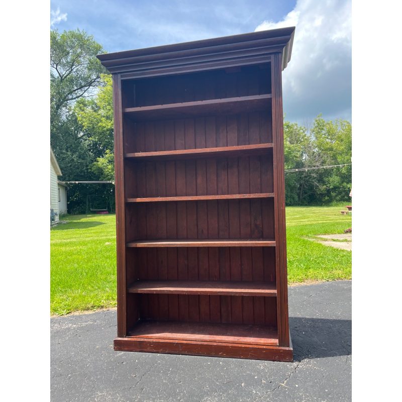 Antique Primitive Wainscoting Bookshelf / Book Case