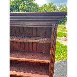 Antique Primitive Wainscoting Bookshelf / Book Case