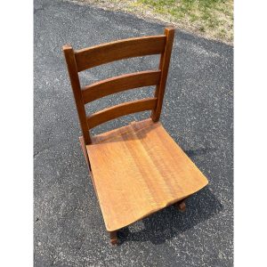 Original Signed L&JG Stickley Sewing Rocker Arts & Crafts Mission Chair