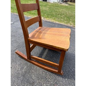Original Signed L&JG Stickley Sewing Rocker Arts & Crafts Mission Chair