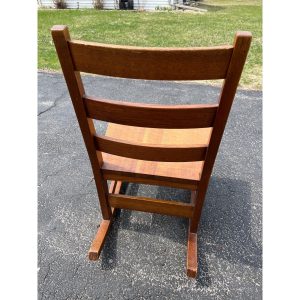 Original Signed L&JG Stickley Sewing Rocker Arts & Crafts Mission Chair