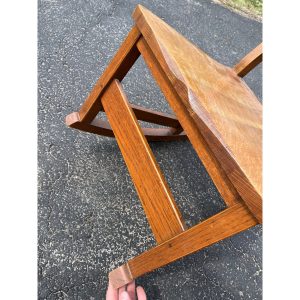 Original Signed L&JG Stickley Sewing Rocker Arts & Crafts Mission Chair