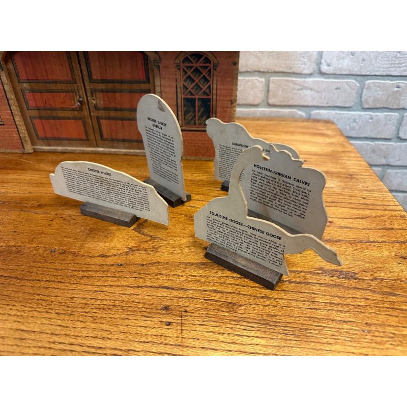 oLnz0IDb_4.jpg Antique 1880s Converse Litho Wood Barn & Farm Animals Child's Toy Playset