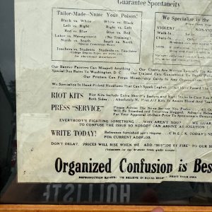 Vintage 1960s Demontrators Inc. Flyer "Professional Riot" Pre-Social Media