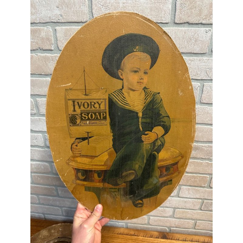 qZf3kcWj_12.jpg Antique Victorian Ivory Soap Advertising Lithograph Framed Sign Proctor & Gamble