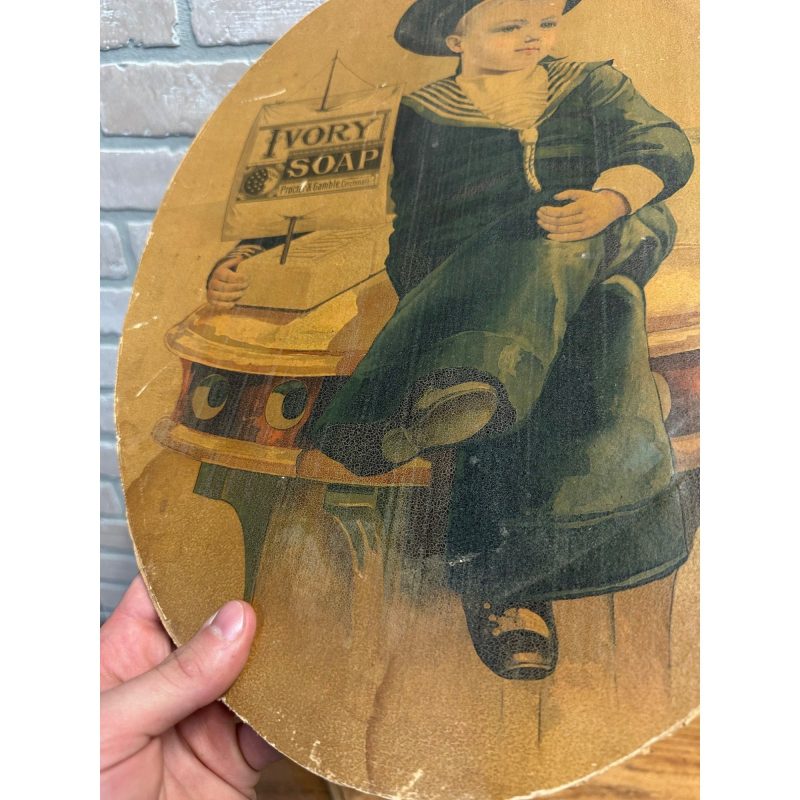 qZf3kcWj_16.jpg Antique Victorian Ivory Soap Advertising Lithograph Framed Sign Proctor & Gamble