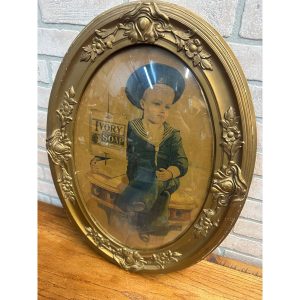 qZf3kcWj_2.jpg Antique Victorian Ivory Soap Advertising Lithograph Framed Sign Proctor & Gamble