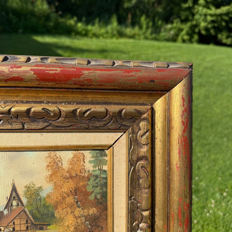 Original William Bradley Signed Oil on Canvas Art Landscape Framed 1880-1945