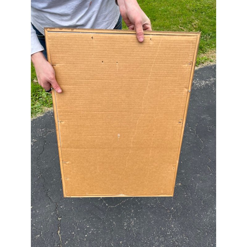 Vintage Art Deco Nature's Remedy Laxatives Advertising Sign Poster 1940s