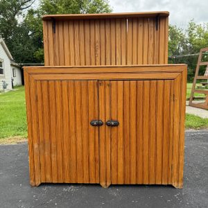 Antique Primitive Wooden Pine Farmhouse Dry Sink