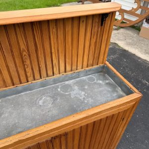 Antique Primitive Wooden Pine Farmhouse Dry Sink