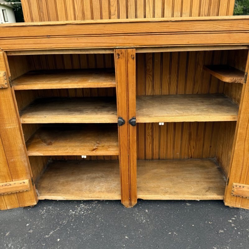 Antique Primitive Wooden Pine Farmhouse Dry Sink