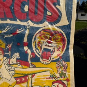 Vintage 1970s Two Rivers Shrine Club Circus Poster Manitowoc Expo