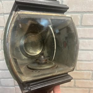 Antique 1800s Carriage Buggy Coach Auto Driving Lamp Beveled Glass Complete