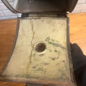 Antique 1800s Carriage Buggy Coach Auto Driving Lamp Beveled Glass Complete