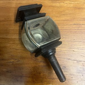 Antique 1800s Carriage Buggy Coach Auto Driving Lamp Beveled Glass Complete