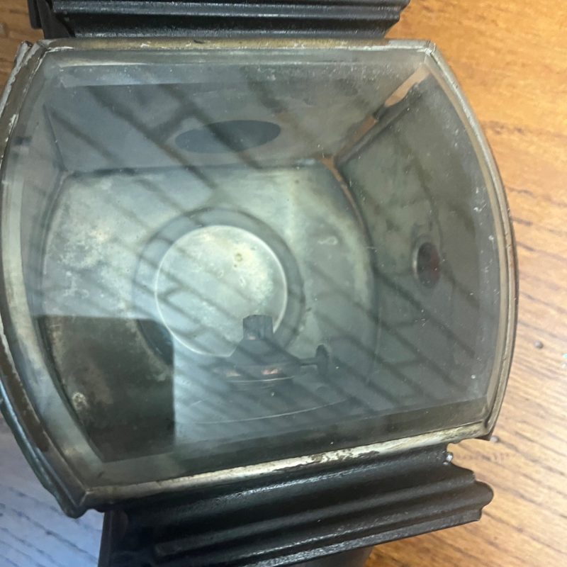 Antique 1800s Carriage Buggy Coach Auto Driving Lamp Beveled Glass Complete