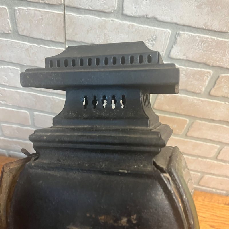 Antique 1800s Carriage Buggy Coach Auto Driving Lamp Beveled Glass Complete