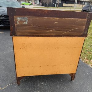 Beautiful Antique Tiger Oak Sideboard Buffet Mirrored Cabinet Empire Style