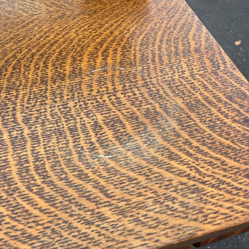 Beautiful Antique Tiger Oak Sideboard Buffet Mirrored Cabinet Empire Style