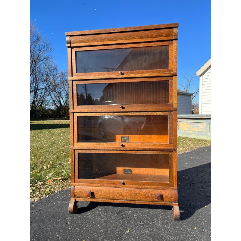 yWlWHuEH_2.jpg Antique Globe Wernicke 4-Stack barrister Bookshelf Lawyers Cabinet Case