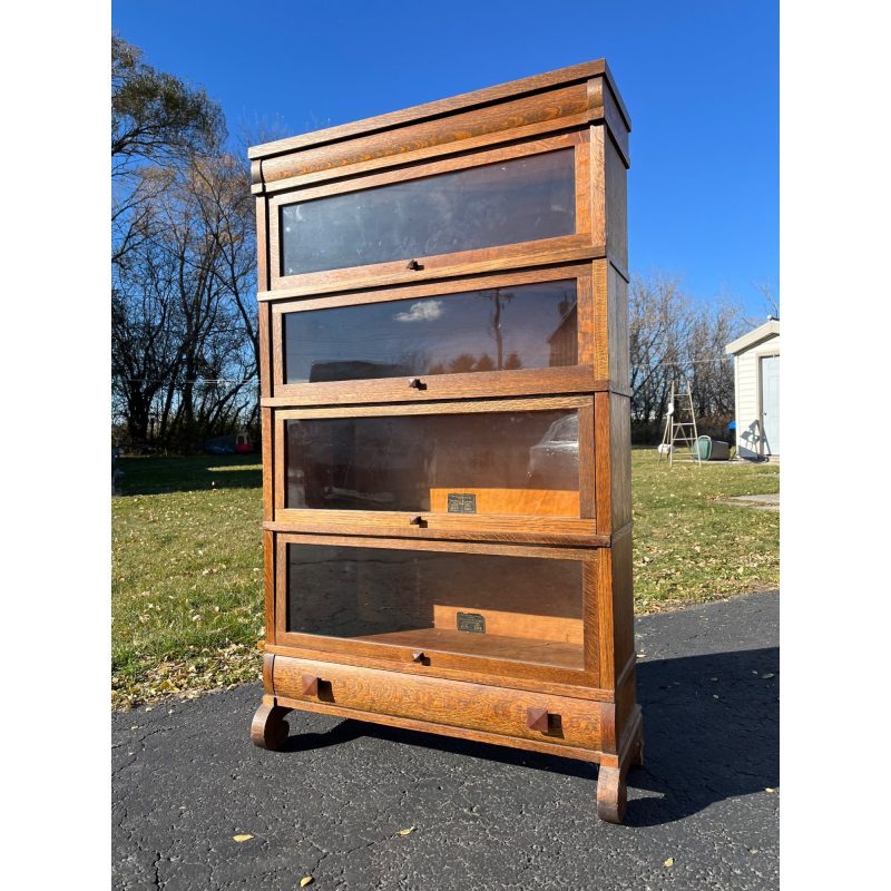 yWlWHuEH_5.jpg Antique Globe Wernicke 4-Stack barrister Bookshelf Lawyers Cabinet Case