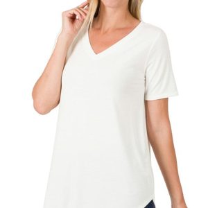 Short sleeve v-neck