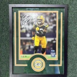 Rashan Gary Signed 8 x 10 Photo Framed