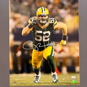 Clay Matthews Auto’d 16x20