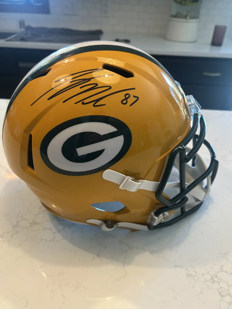 Jordy Nelson Auto’d Helmet