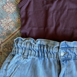 Megan paper bag waist barrel Jean