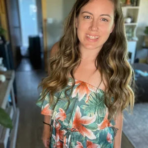 Tropical vacay, maxi dress