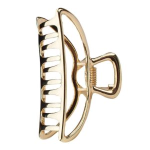 Open shape claw clip- gold